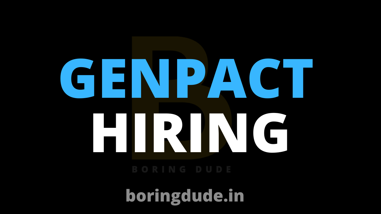 Genpact Hiring Freshers