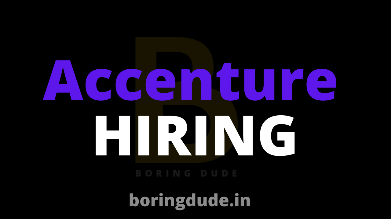 Accenture Hiring Freshers