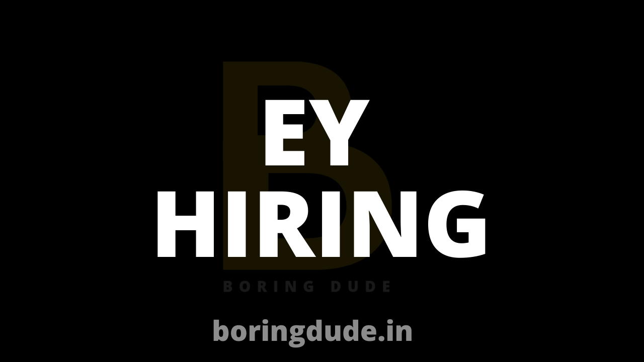 EY Hiring Freshers