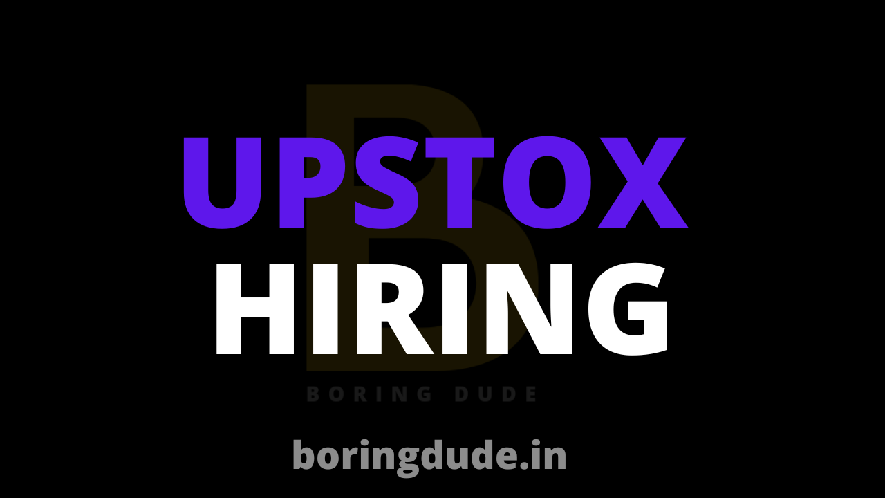 Upstox Hiring Interns