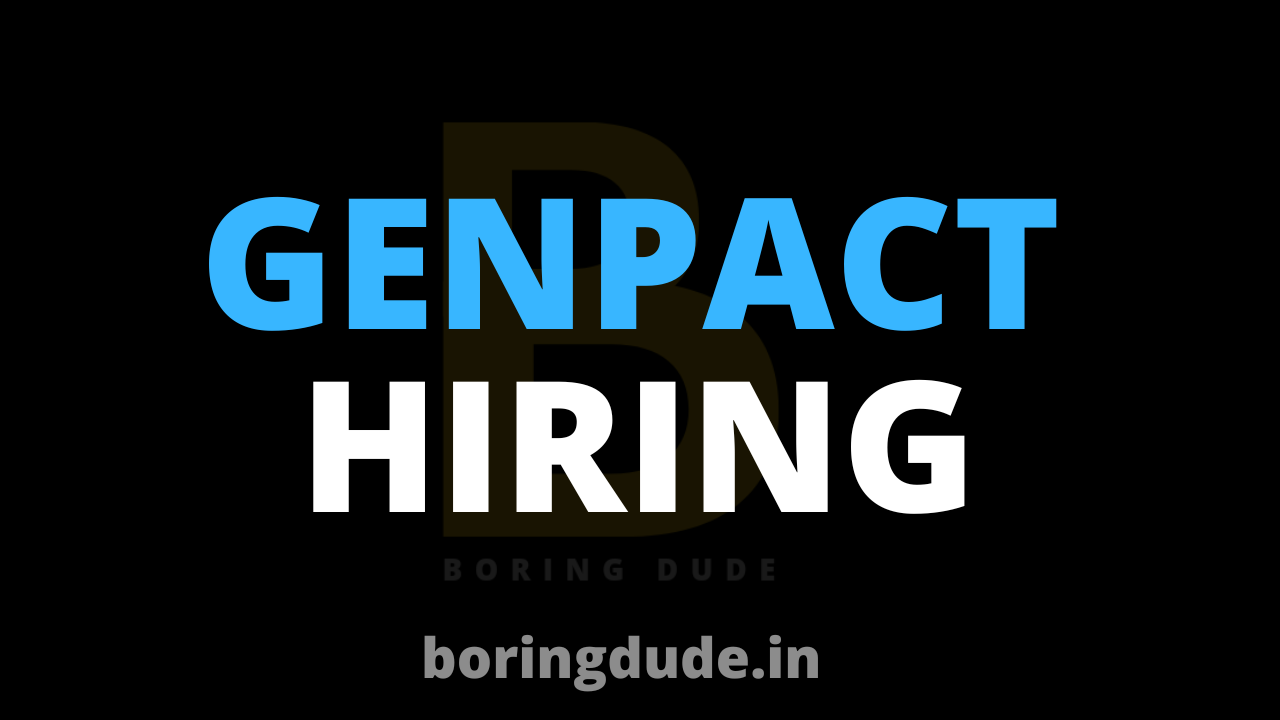 Genpact Hiring Freshers