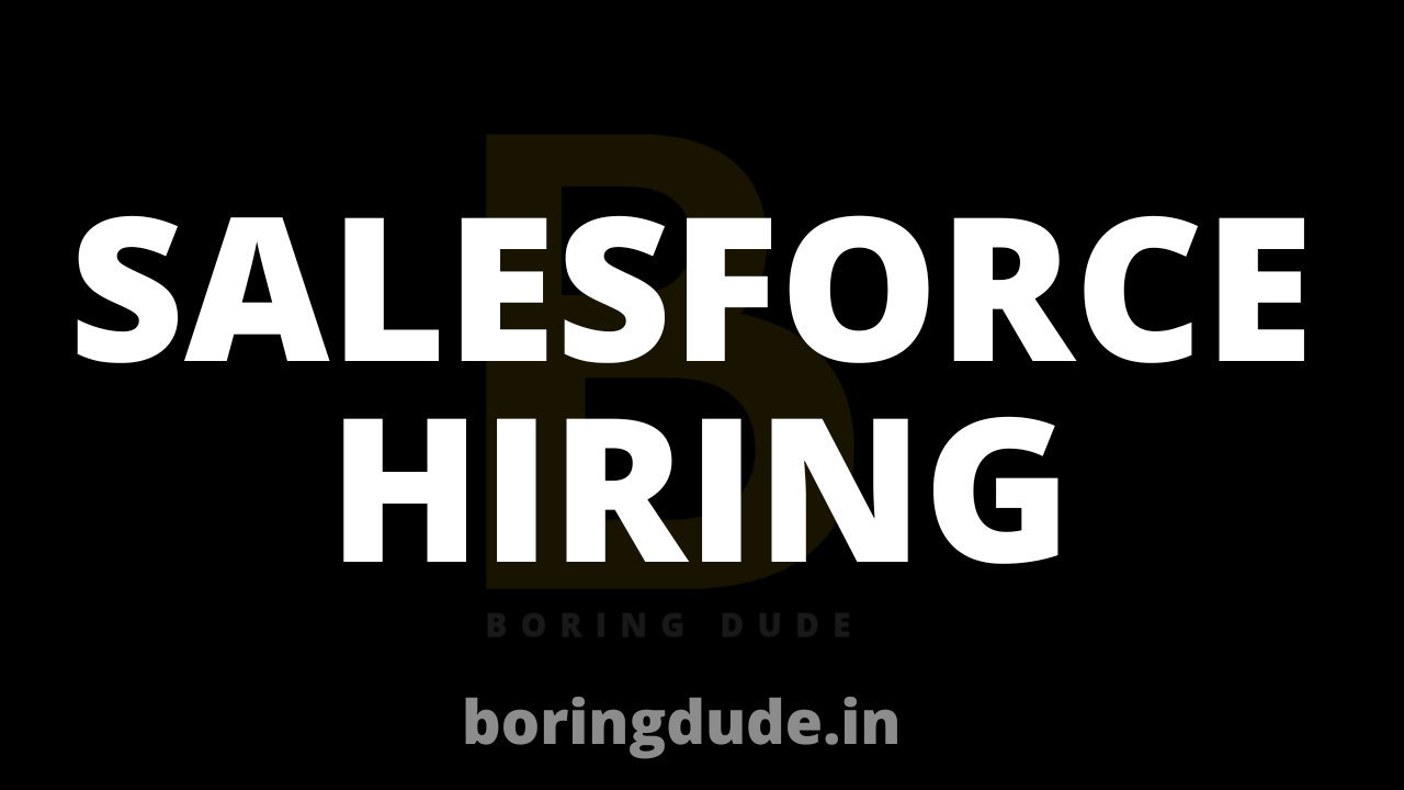 Salesforce hiring freshers