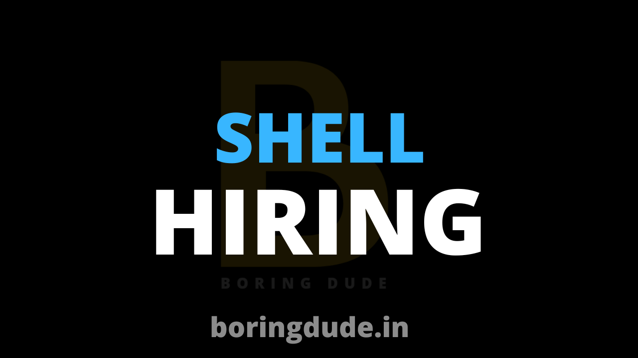 Shell Hiring Freshers