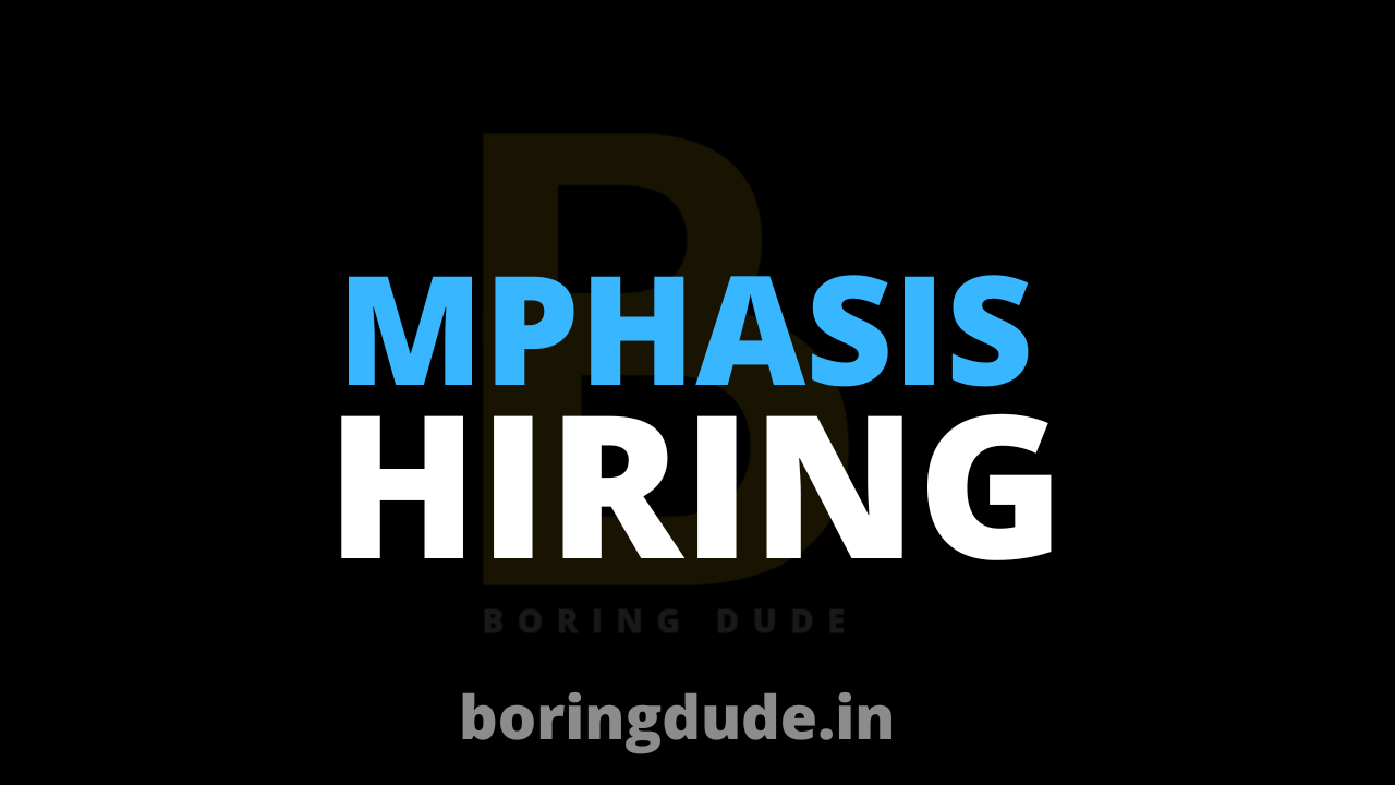 Mphasis Hiring Freshers