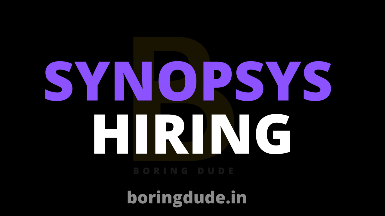 Synopsys Hiring Freshers