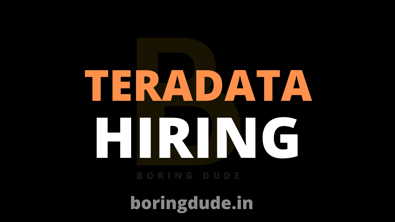 Teradata Hiring Freshers