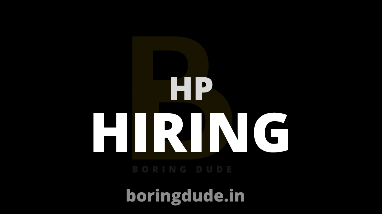 HP Hiring Freshers