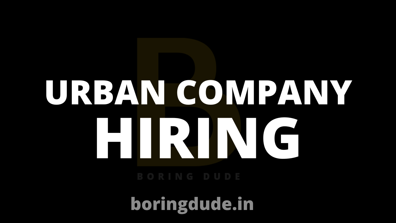 Urban Company Hiring