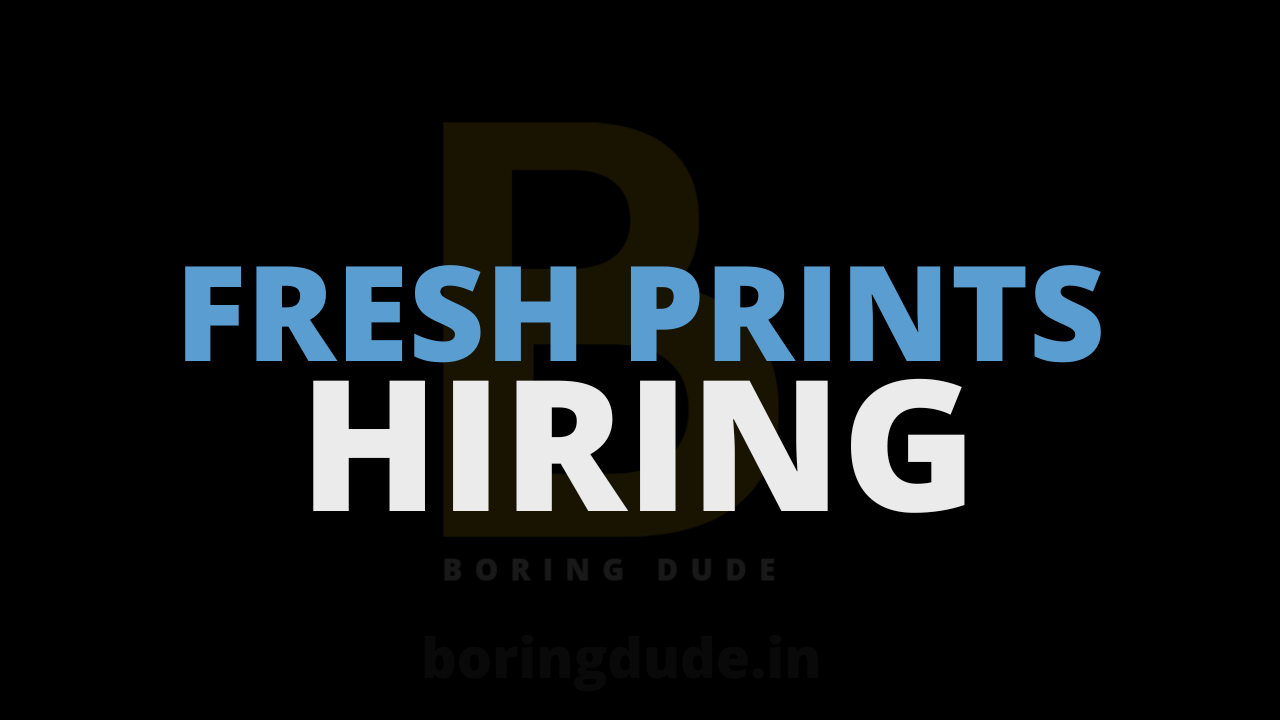 Fresh Prints Hiring