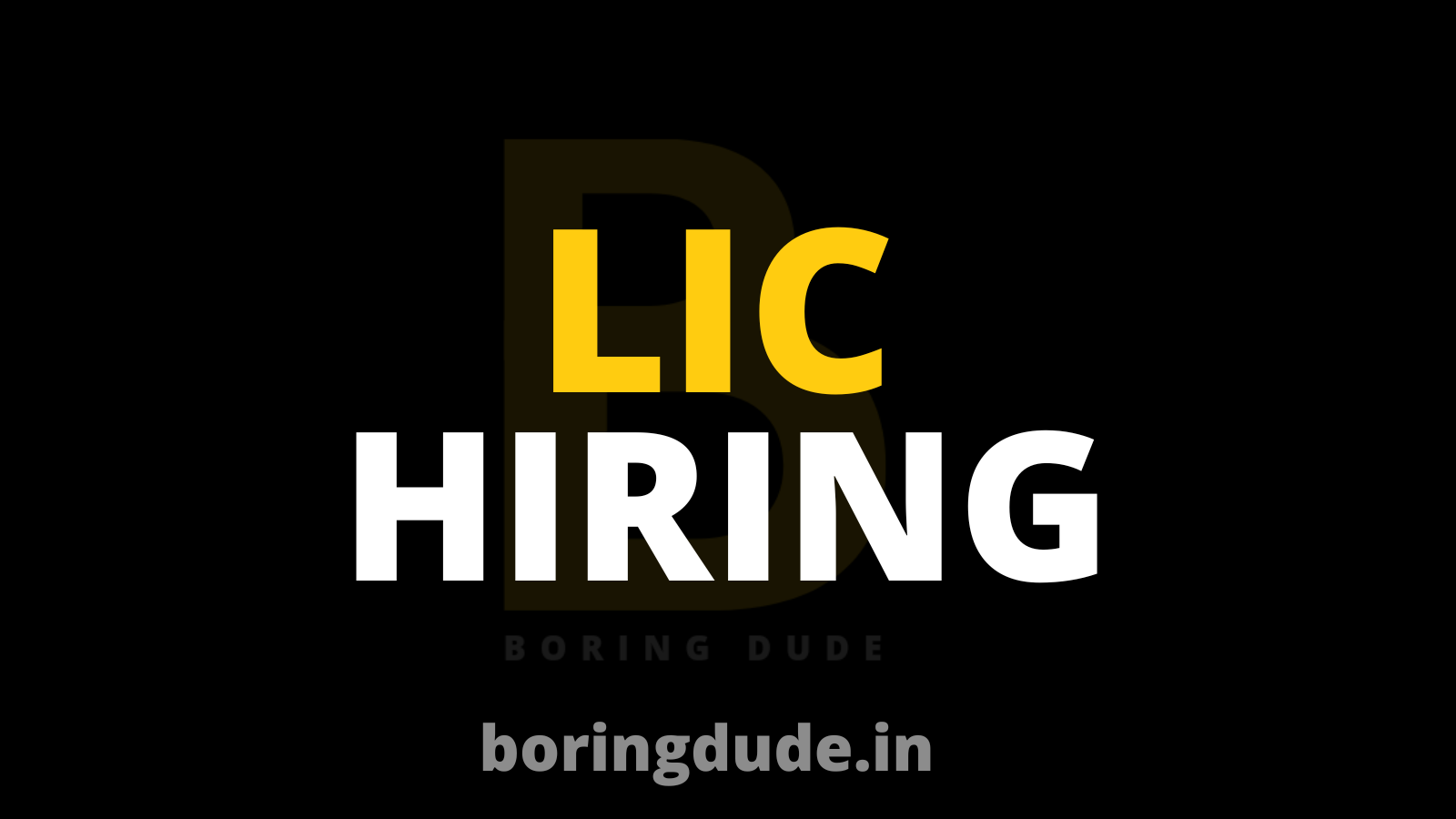 LIC Hiring For Work From Home Roles