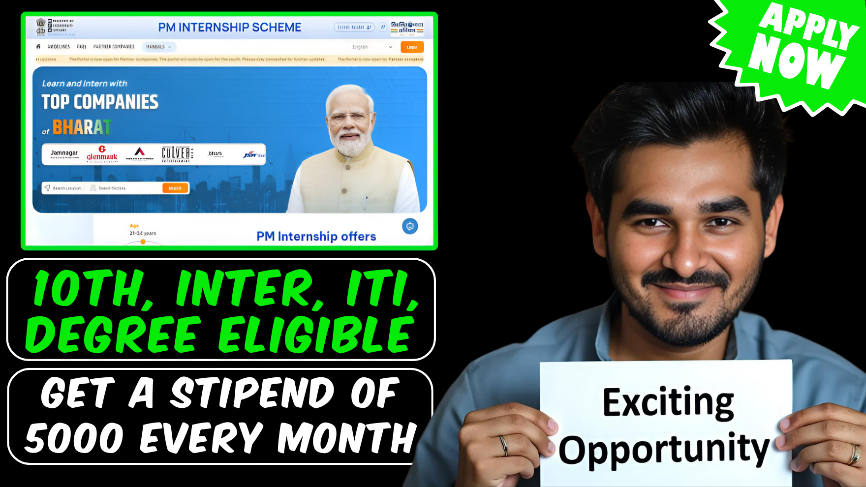 PM Internship Program 2024 Earn 5000 INR Stipend Every Month Apply