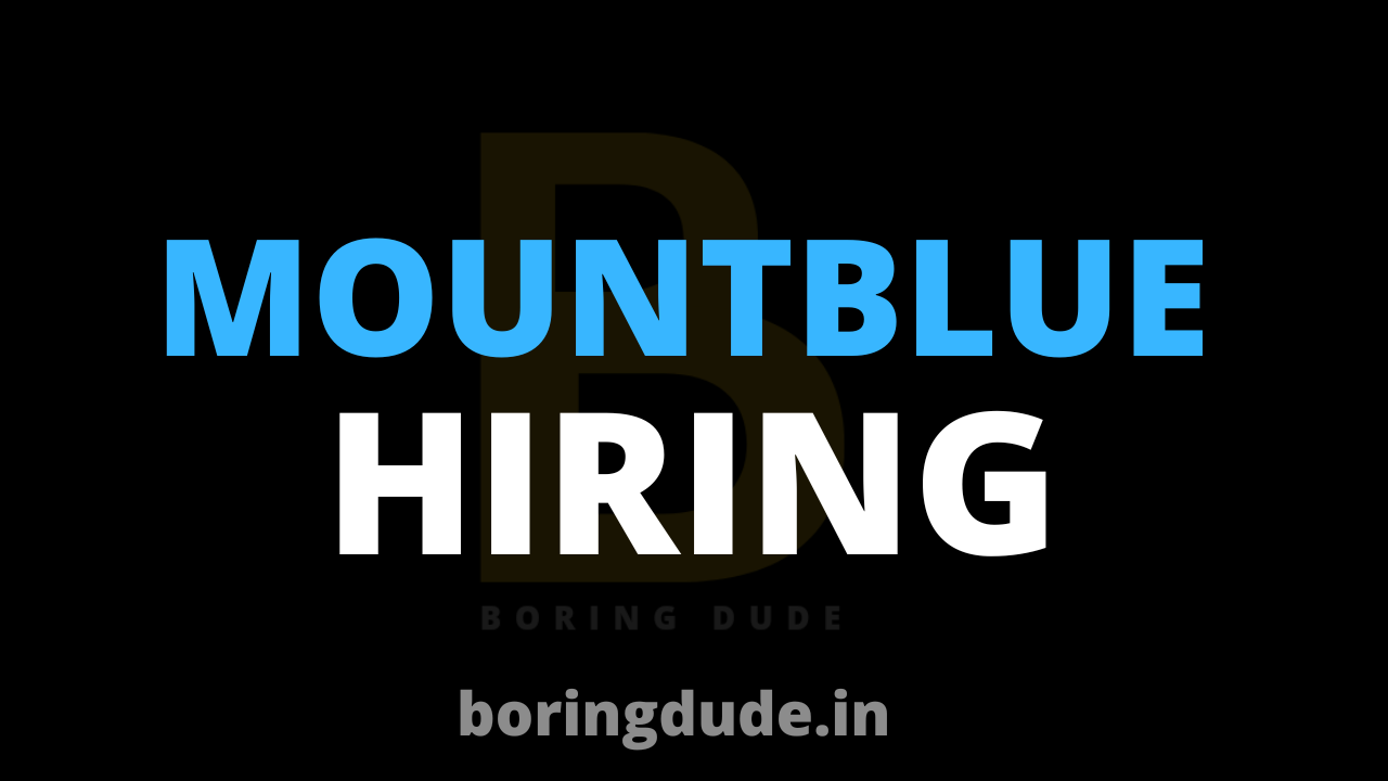 MountBlue Hiring Freshers