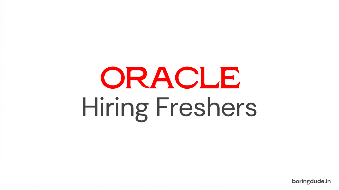 Oracle Hiring Freshers