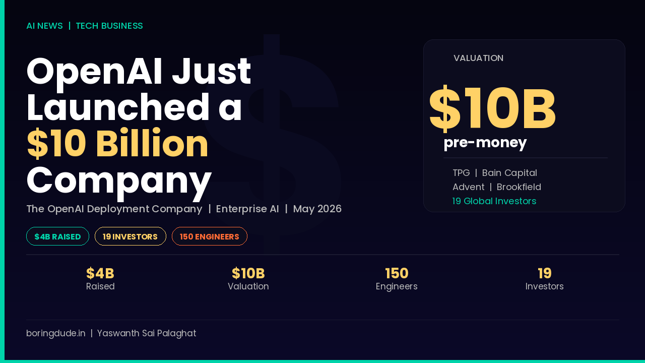 OpenAI Just Launched a $10 Billion Company.