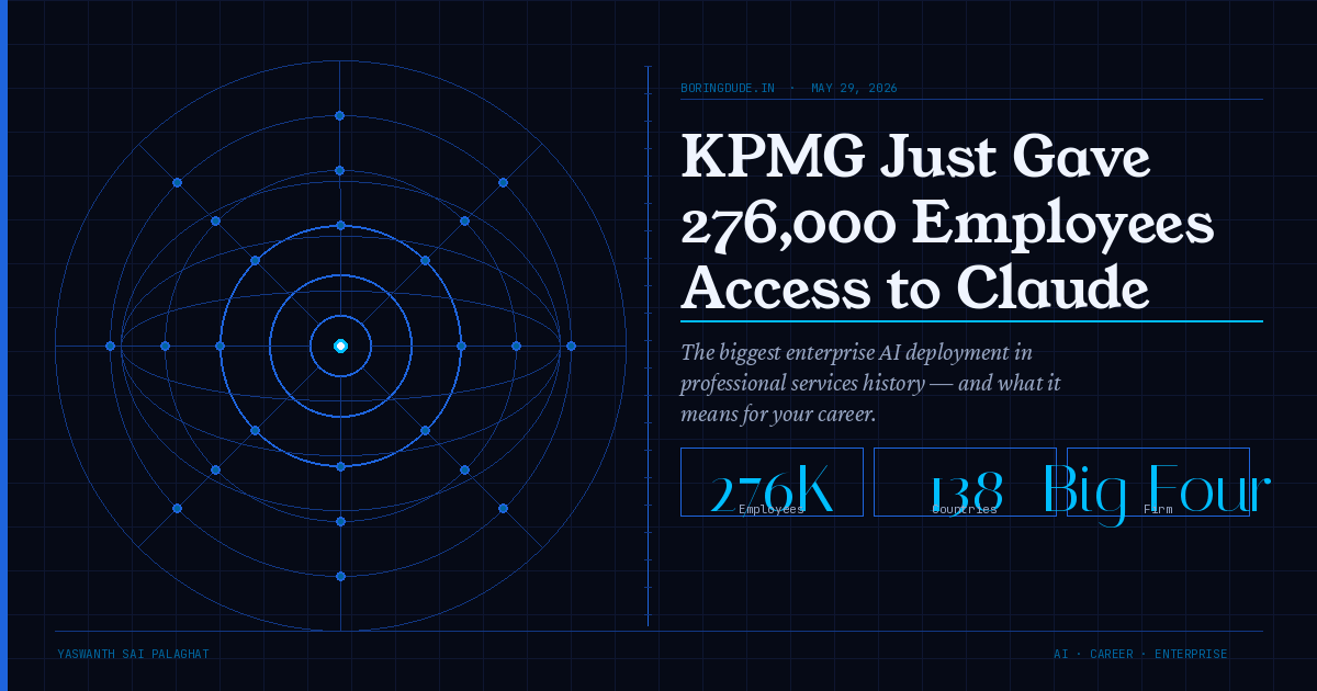 KPMG Just Gave 276,000 Employees Access to Claude
