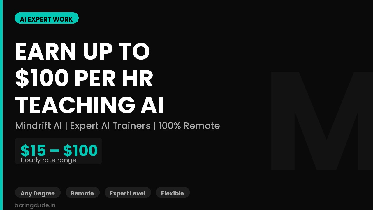 Mindrift AI Is Hiring Domain Experts to Train AI