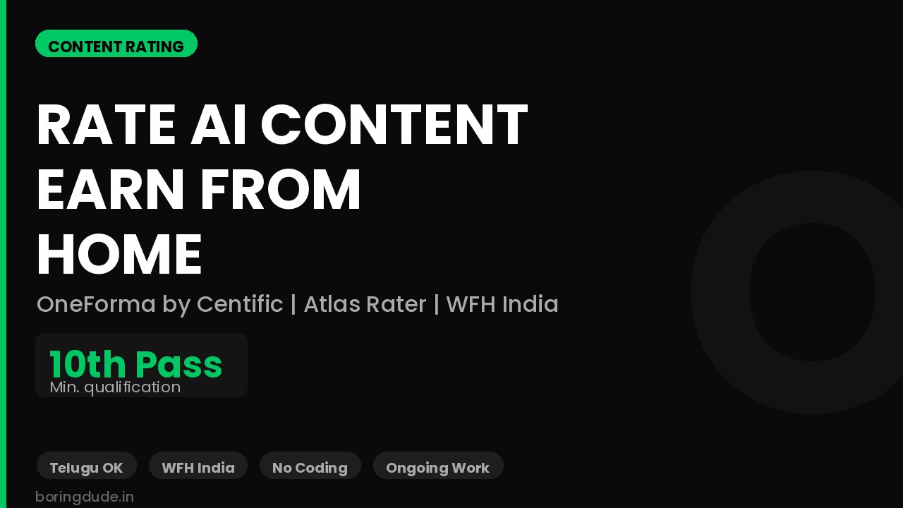 OneForma by Centific Is Hiring Content Raters in India