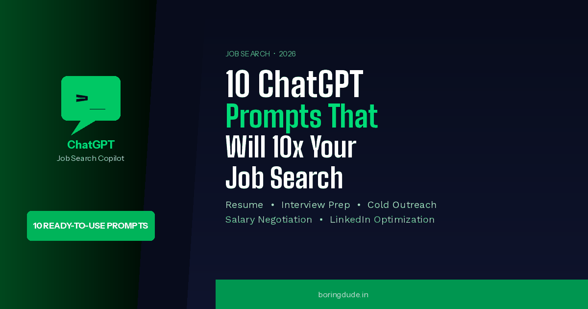10 ChatGPT Prompts