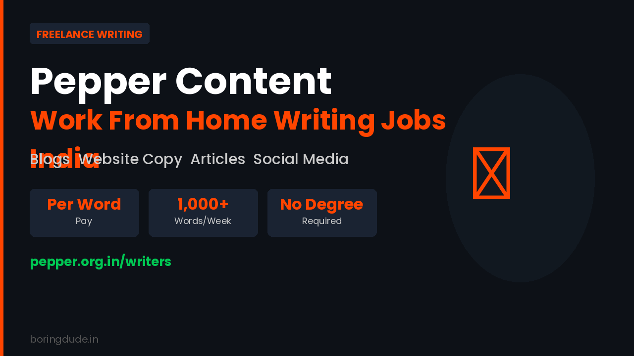 Pepper Content Freelance Writing Jobs