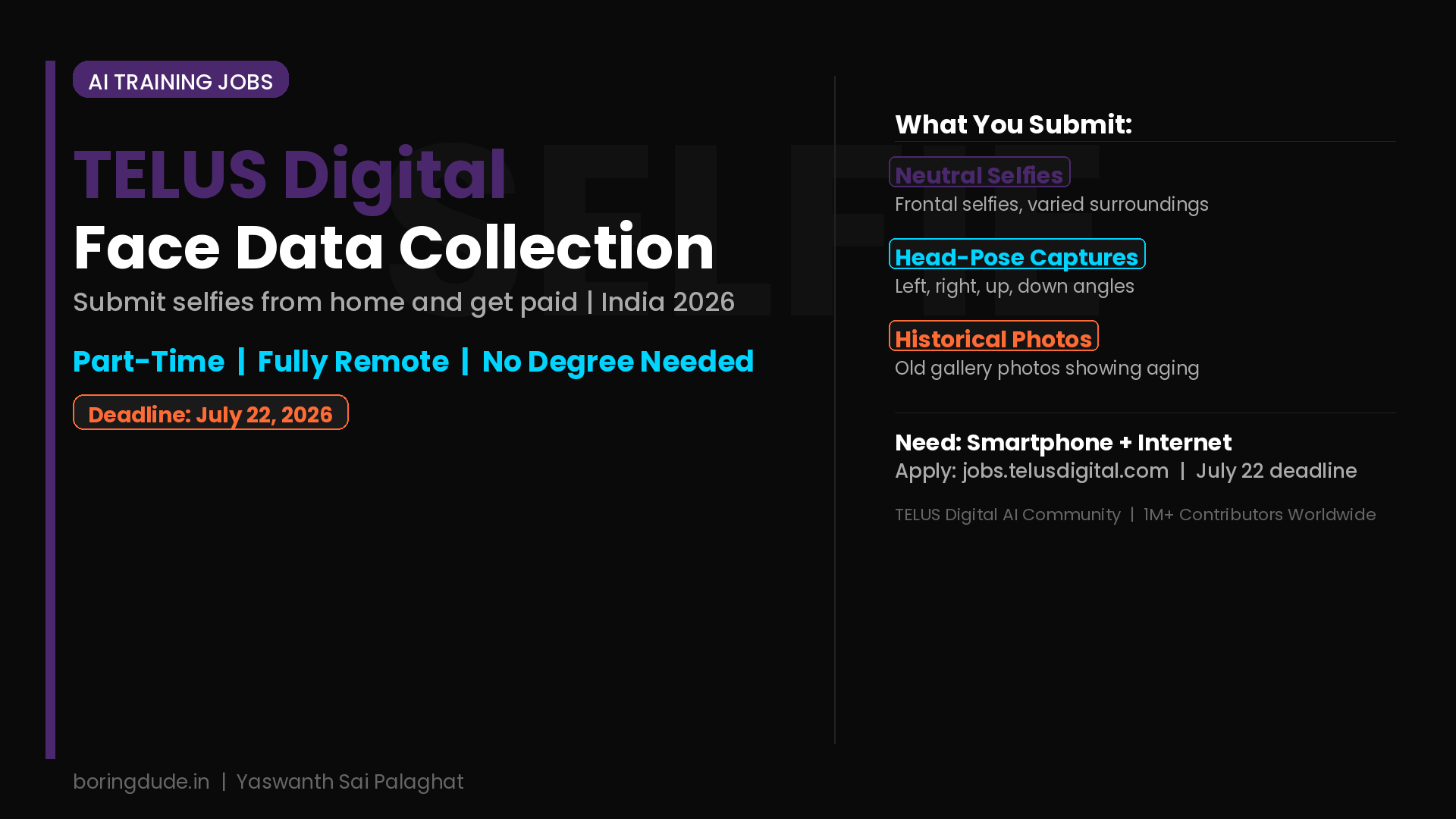 Telus Face Data Jobs