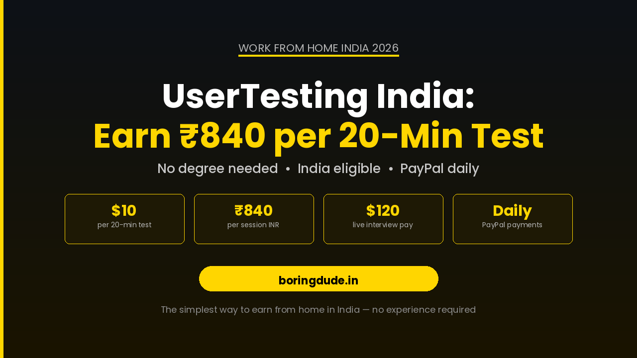 UserTesting India Jobs