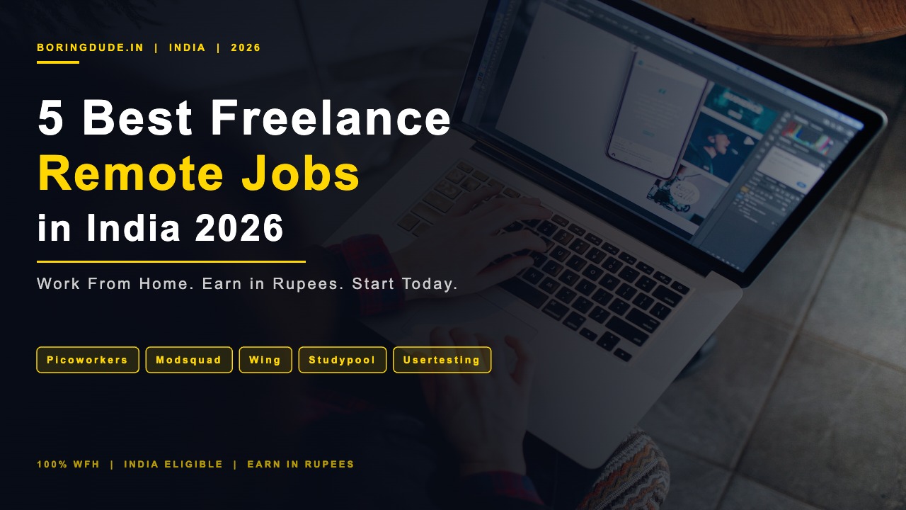 5 best freelance remote work from home jobs in India 2026